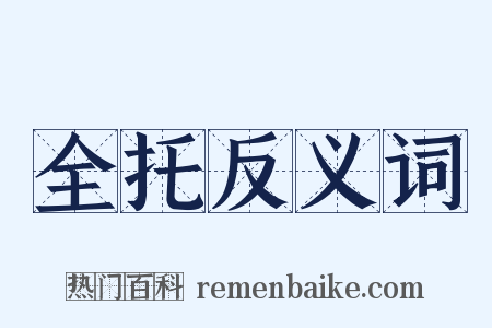全托反义词是什么意思的图片